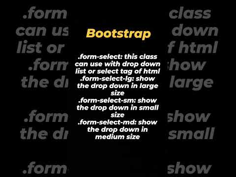 'Bootstrap Form Select: