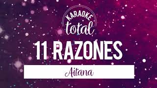 11 Razones - Aitana - (Karaoke con Letra HD)