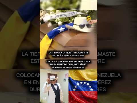 colocan una Bandera de Venezuela en el Féretro de Rubby Pérez, Durante Honras fúnebres.#venezuela