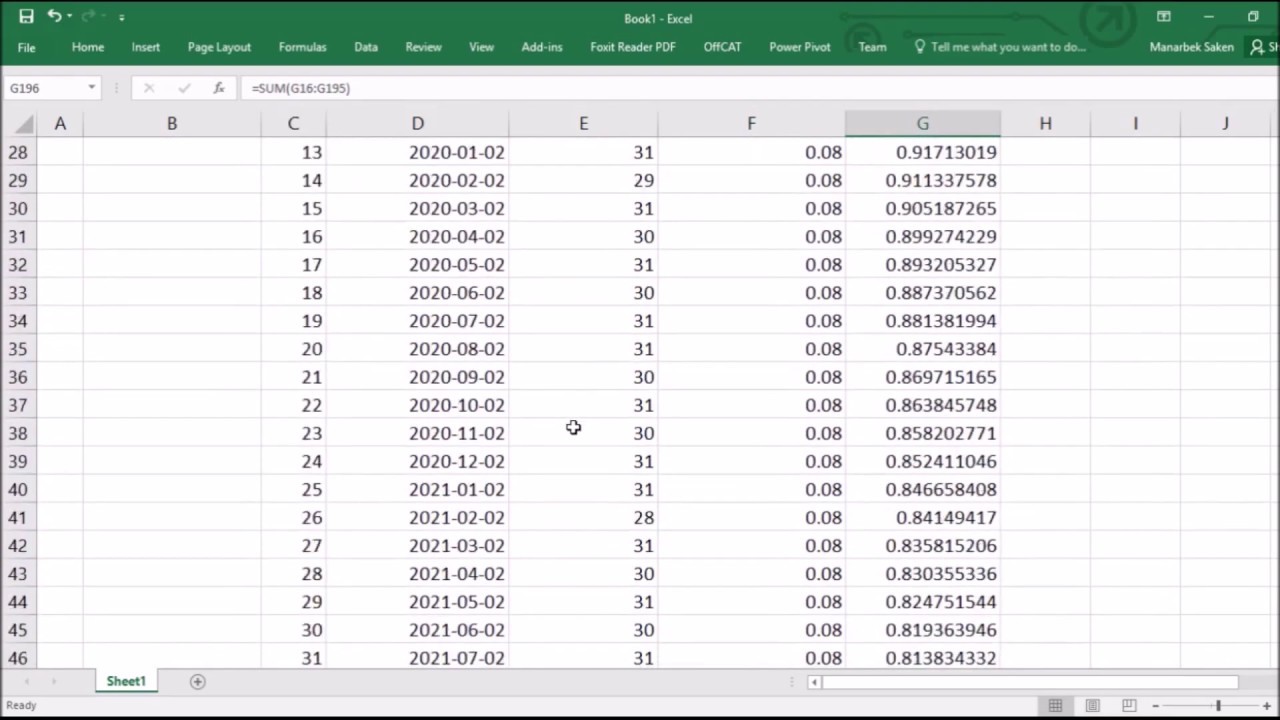 Банкны хүү бодох Тэнцүү төлбөрийн аргачлал - How bank interest rates are set fixedly in MS Excel