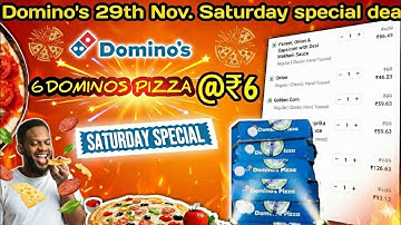 6 DOMINOS PIZZA in ₹6 में|dominos coupon code today|Domino