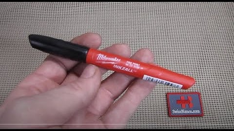 milwaukee inkzall - fine point marker on a budget!
