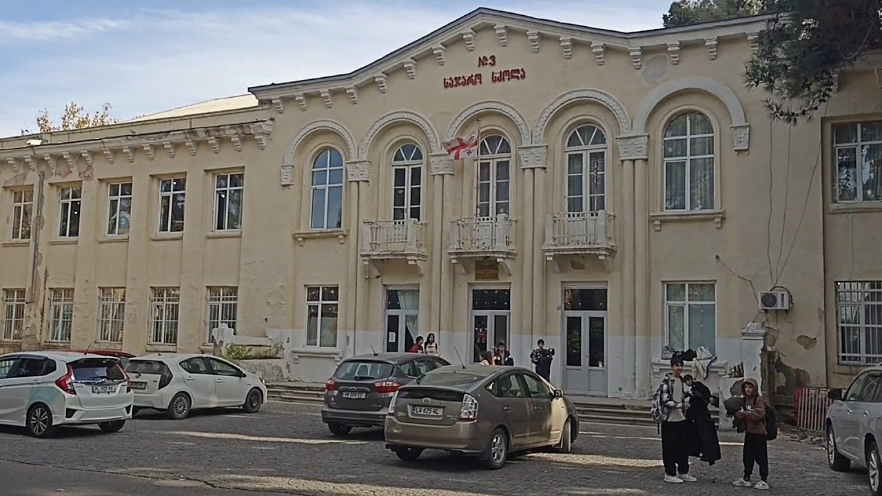 Прогулка по Рустави 25.11.2025 (школа номер 3 в Рустави)