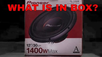 Pioneer TS 1200M 12 Subwoofer Unboxing ~ Pure Bass Power Tested!