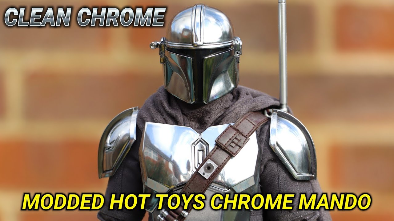 MODIFIED HOT TOYS CHROME MANDALORIAN FIGURE - YouTube
