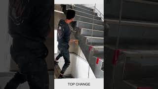 Stair wall tile laying #machine #smartwork #short #viral #fpy
