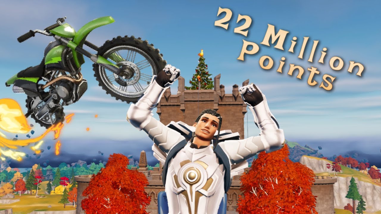 Fortnite Dirt Bike Trick Points, the Easy Way YouTube