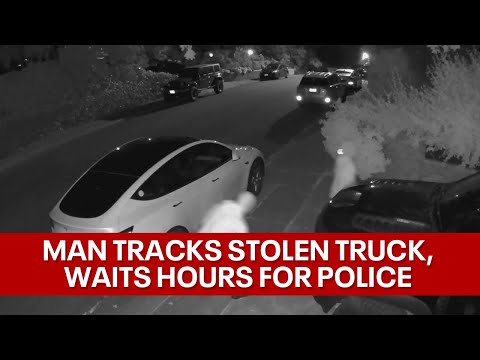 Man tracks his stolen truck to Oakland, waits hours for police