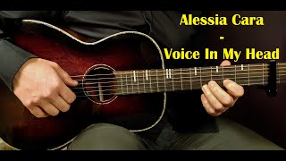 How to play ALESSIA CARA - VOICE IN MY HEAD  Wish-Wednesday  Acoustic Guitar Lesson - Tutorial