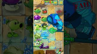 PvZ 2 - ランダム5プラントチーム vs 巨大ゾンビ - p6 - 誰が勝つ? #youtubeshorts #shorts