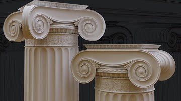 Modeling a Ionic column in Blender
