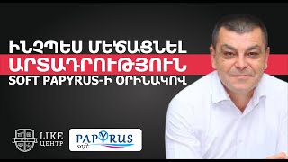 Ինչպես մեծացնել արտադրություն Soft Papyrus-ի օրինակով | Տիգրան Կարապետյան | Soft Papyrus-ի հիմնադիր