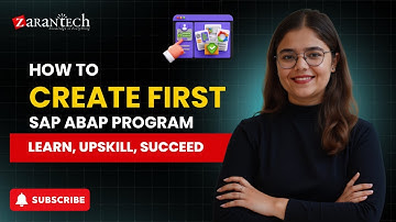 How to Create First SAP ABAP Program | ZaranTech