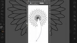 Illustrator tutorials of  Sunflower using repeat feature #shorts #adobe #videoshort  #tricks #art