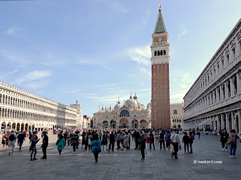 Vidéo: Que voir sur la Place Saint Marc à Venise Italie