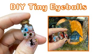 Miniature Eyeballs In Jar For Halloween Diorama