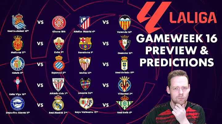 My La Liga Gameweek 16 Preview and Predictions!