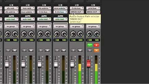 Pro Tools How to route an output to multiple places.