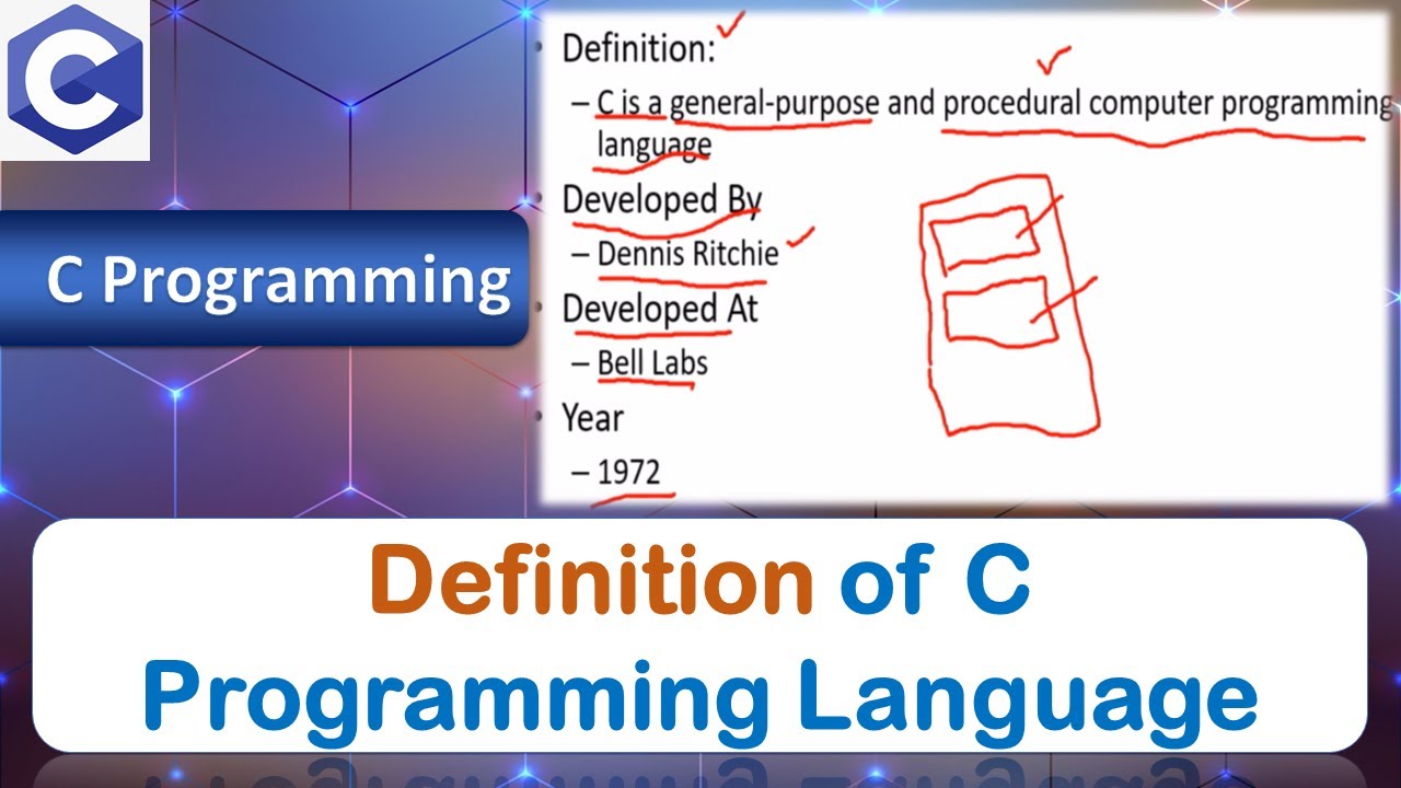 Definition | C Programming Language - YouTube