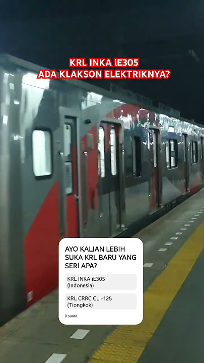KRL INKA TERBARU PAKAI KLAKSON ELEKTRIK?! SUARANYA BEDA! 🔊🚆 #Shorts