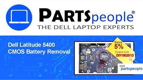 Dell Latitude 5400 (P98G001) CMOS Battery How-To Video Tutorial