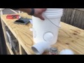 How To Make a Chicken Feeder Using a 5 Gallon Bucket - Tutorial