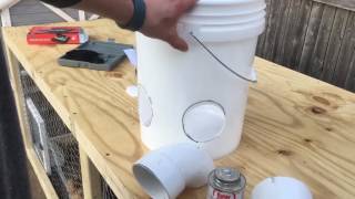 How To Make a Chicken Feeder Using a 5 Gallon Bucket  Tutorial