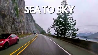 Squamish to North Vancouver Driving Tour 4K | Sea to Sky Highway POV