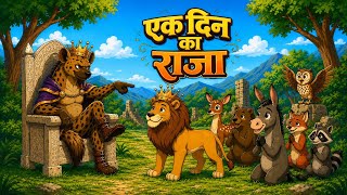 👑 एक दिन का राजा | Moral Story | दिल छू लेने वाली जंगल की कहानी | moonlight tales 99