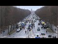 Sammeln der traktoren 1412024 zum finale der bauern demo berlin am1512024