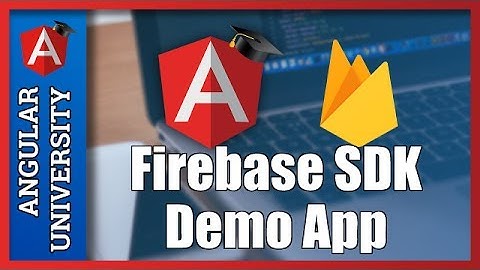 💥 Angular and Firebase 3  -Demo Application and Course Objectives
