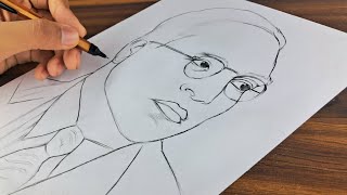 Dr. Bhimrao Ambedkar Drawing | Sketch | Outline | Part 1 | Baba saheb |