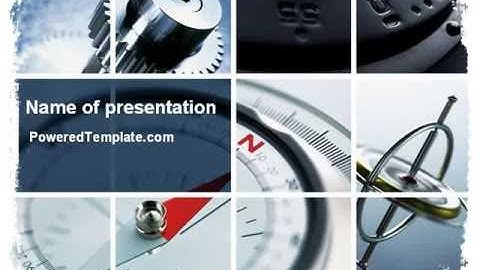 Navigation Instruments PowerPoint Template by PoweredTemplate.com