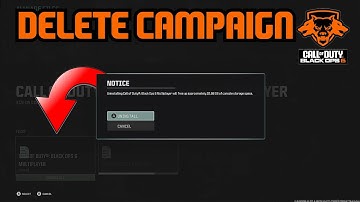 BLACK OPS 6 How to UNINSTALL Campaign BUT Keep Multiplayer