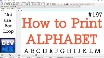 How to Write a program for print Alphabet using goto statement