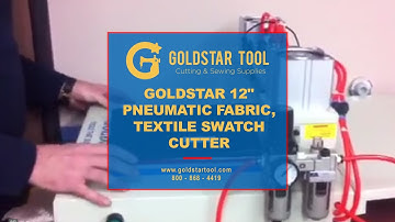 Tutorial - 12" Pneumatic Fabric,Textile Swatch Cutter  - Goldstartool.com - 800-868-4419