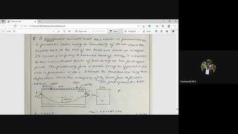 Design of PSC Elements 17CV82|Module 2|Deflection of PSC Members-problems continued|S 7