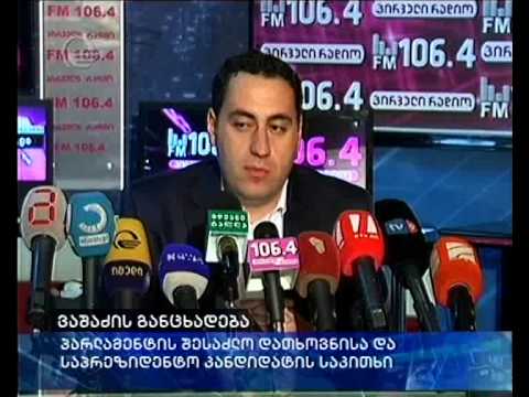ვაშაძის განცხადებით საპრეზიდენტო არჩევნებამდე ხელისუფლება სიტუაციის არევას შეეცდება