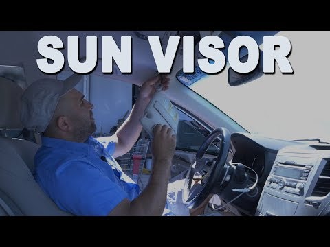 How to Remove and Replace a Sun Visor – 2010 Subaru Outback