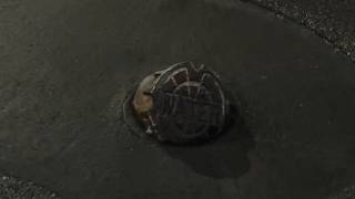 Raised utility cover damages multiple cars in Las Vegas