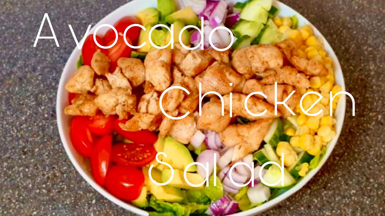 Avocado Chicken Salad | Mixed Vegetable And Chicken Salad | Healthy Salad Recipe