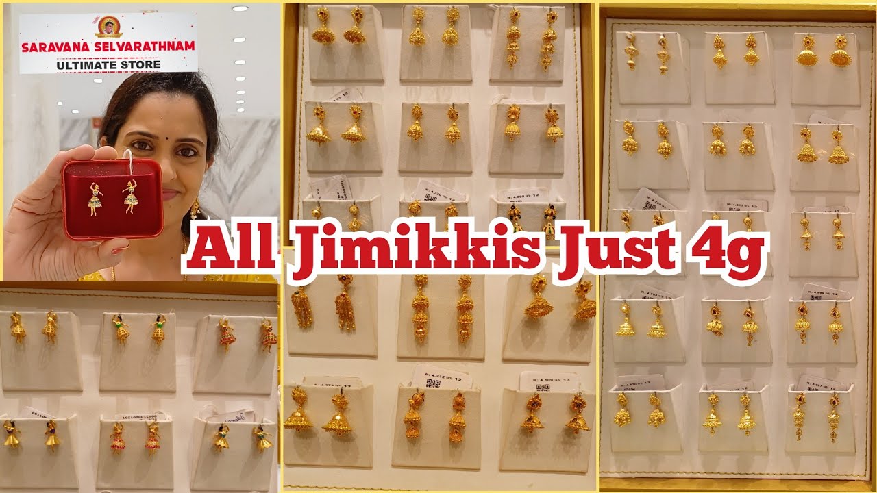 4g Gold Jimikki | All just 4g | Dancing doll, budget fancy trendy collections| Saravana Selvarathnam
