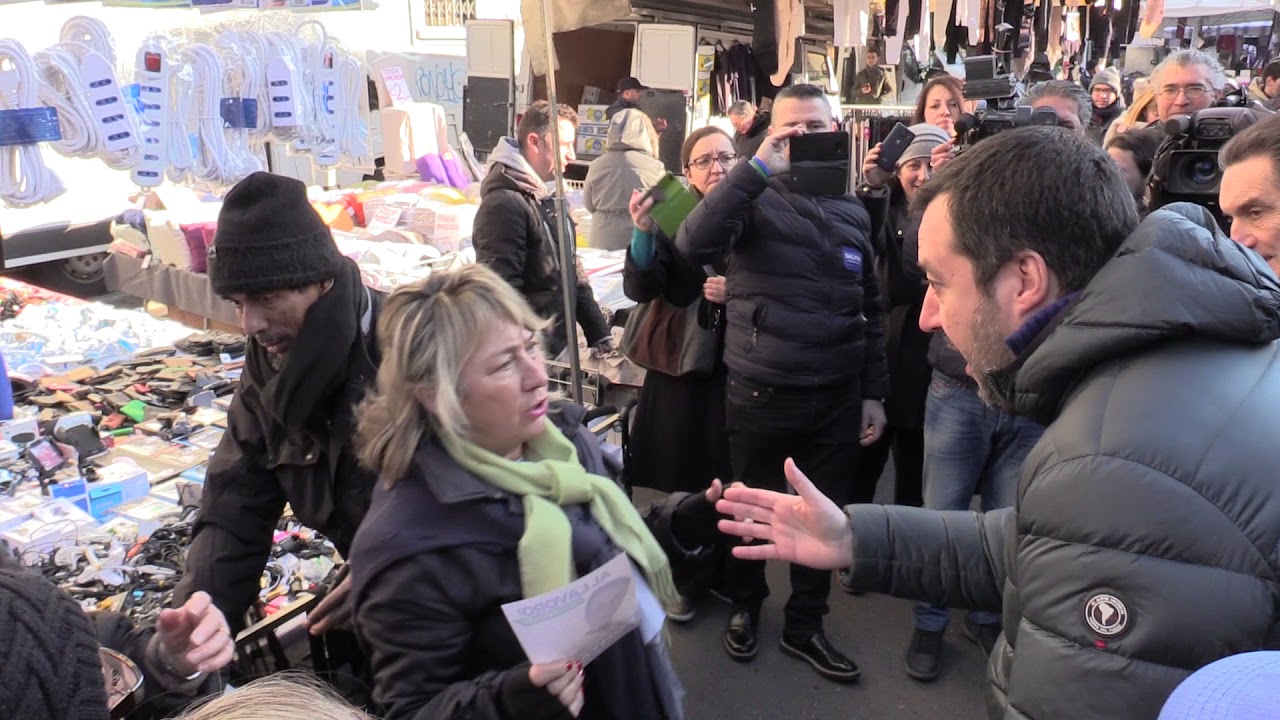 Signora contro Salvini: “Vieni da noi solo per le elezioni”