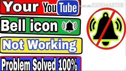 YouTube Bell Icon Not Working 2020 || How to fix bell disable error 2020