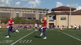 Quarterback competition is heating up for the Bayou Bengals