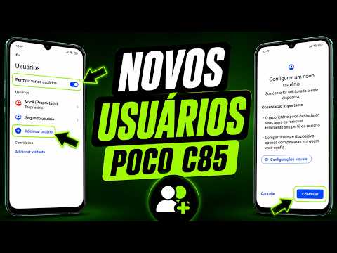 How to Add and Use New Users on the Xiaomi Poco C85!