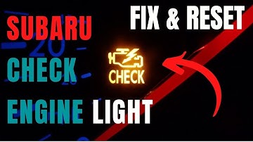 Fix & Reset Subaru Outback Check Engine Light  Code (+Subaru Forester Engine)