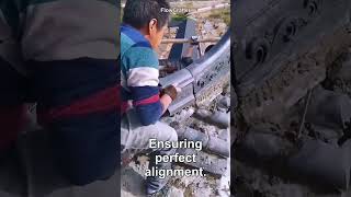 Mastering Traditional Roof Tile Installation #worker #process #construction #architecture