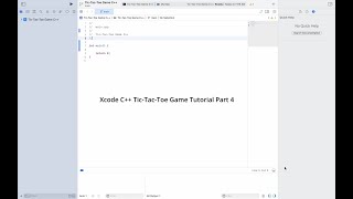 Xcode C++ Tic-Tac-Toe Game Tutorial Part 4