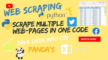 how to scrape multiple websites using python || save data into csv using panda
